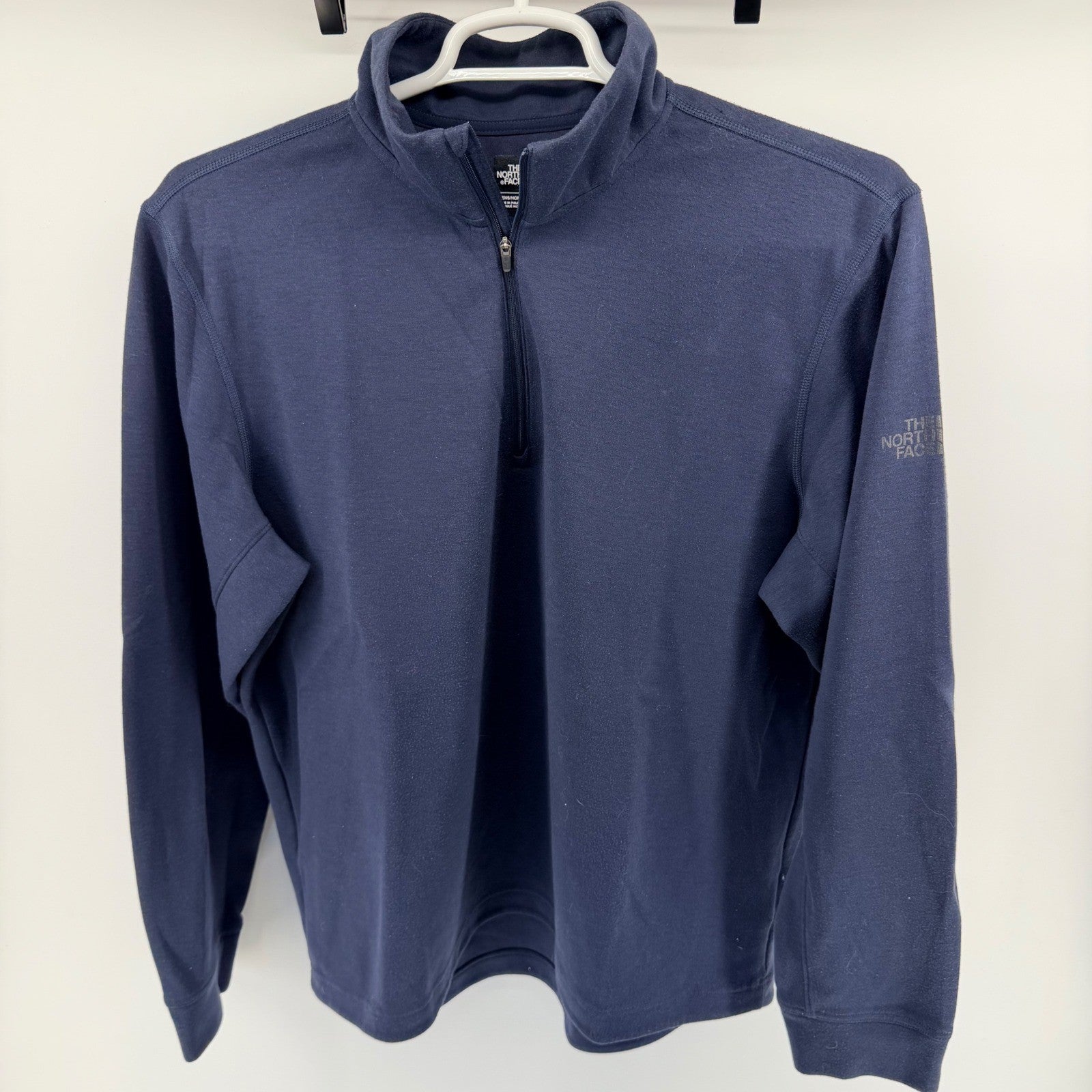 The North Face Quarter Zip Pullover Navy Blue Athletic Performance XL Mens