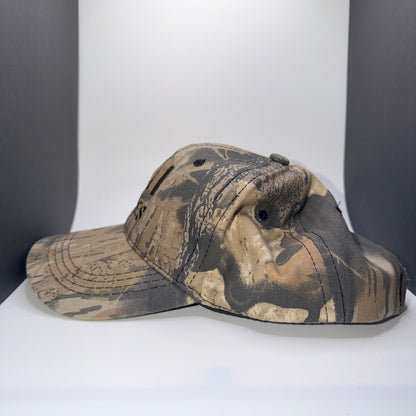 Miles Sand & Gravel Camouflage Snapback Hunting Hat OSFM Brown Green