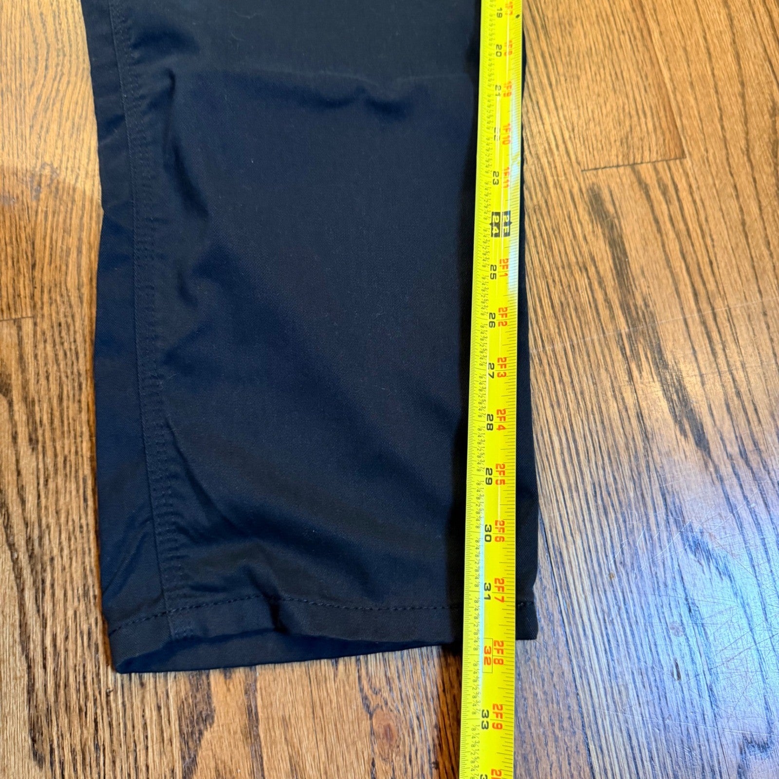 Lee Workwear Carpenter Pants Utility Pockets 42x32 Black Baggy Workwear