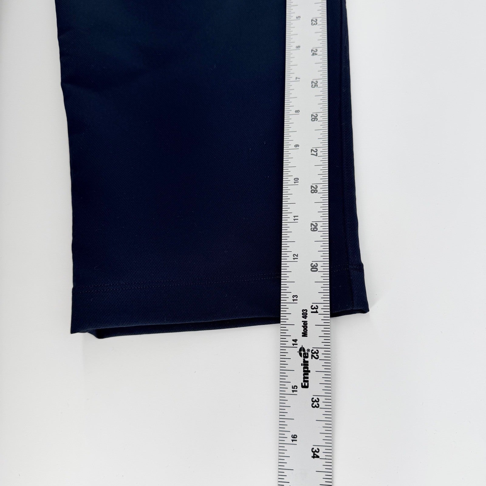 Lululemon New Venture Trouser Slim Fit Pique Tech Pants 38W Navy Blue Athleisure