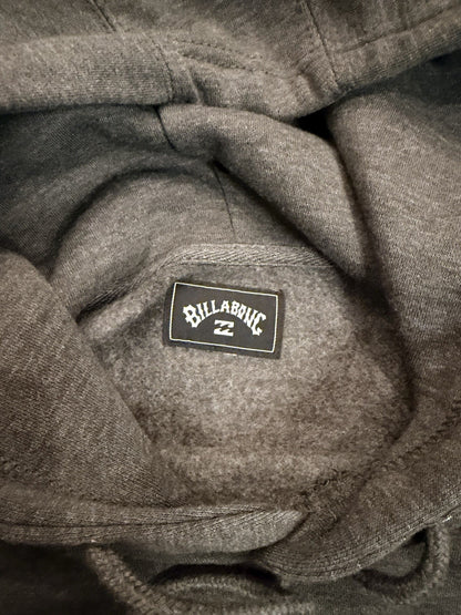 Billabong Youth L (adult s) Pullover Hoodie Sweatshirt Grey/peach Cotton
