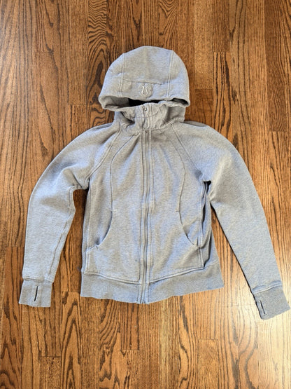 Lululemon Gray Full Zip Hoodie Women’s Size 6 Athletic Jacket