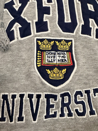 Oxford University Official Merch Embroidered Gray Hoodie Sweatshirt Size Small