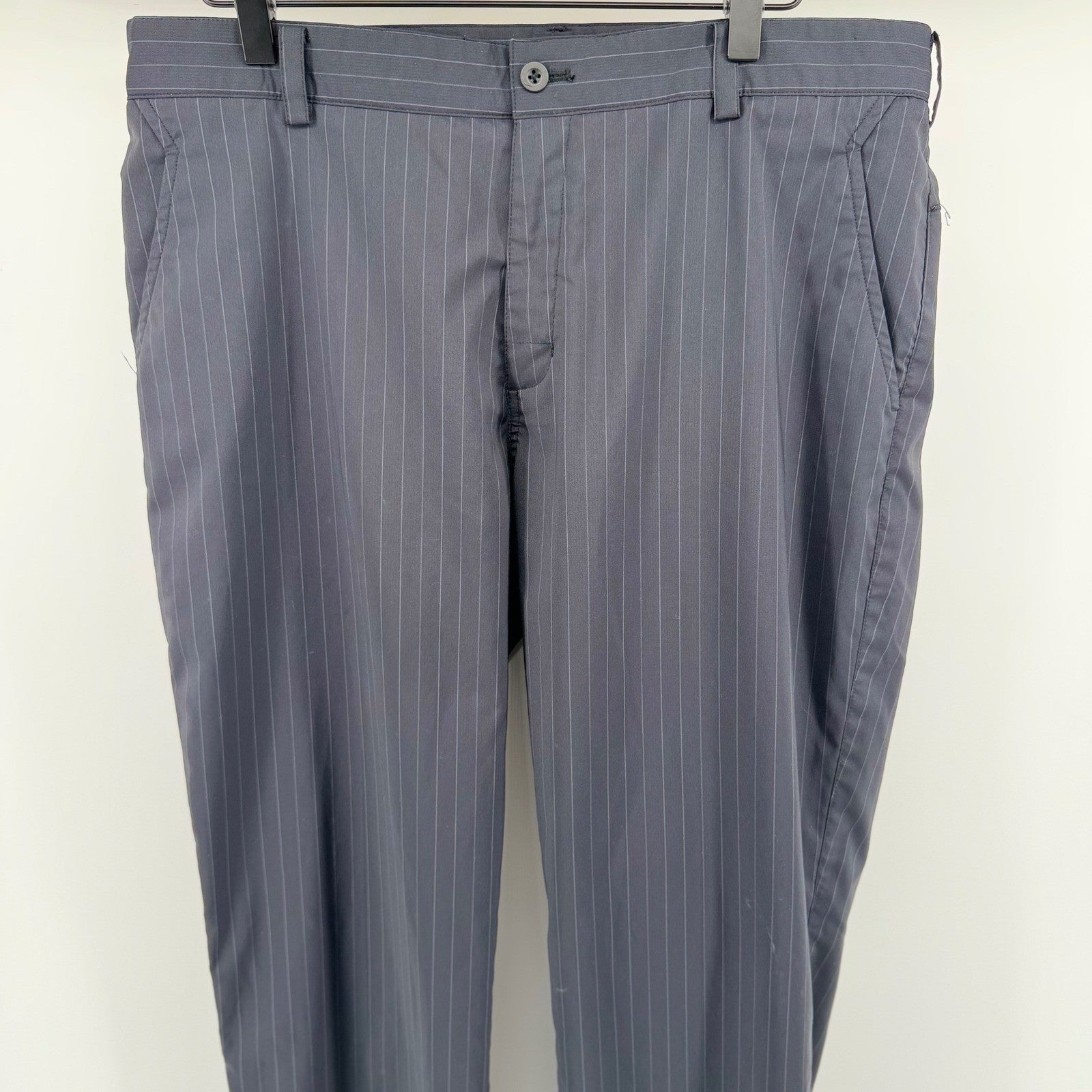 Nike Golf Tour Performance Dri-FIT Pinstripe Pants 34x32 Black Mens