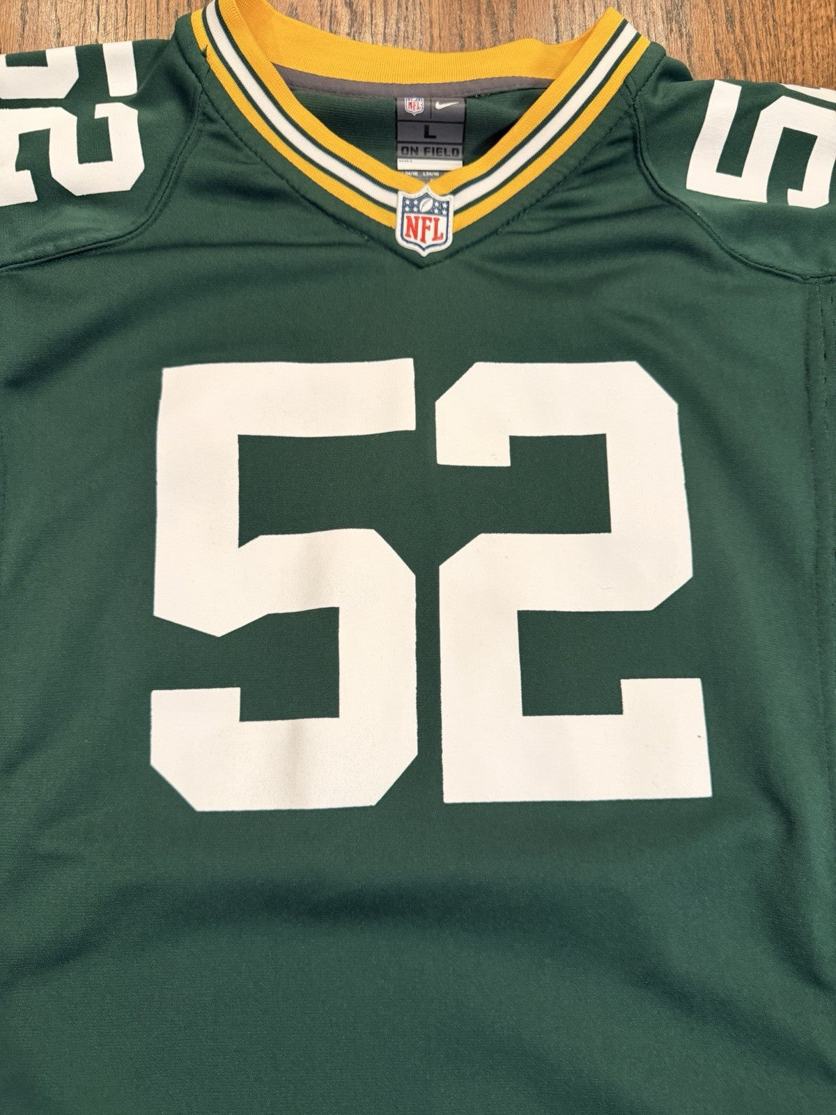NFL Nike On Field Clay Matthews 52 Green Bay Packers Football Jersey Youth L