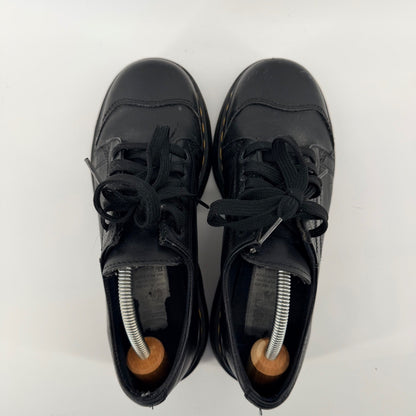 Dr. Martens Platform Oxford Leather Chunky Wedge Shoes 8M 9W Black