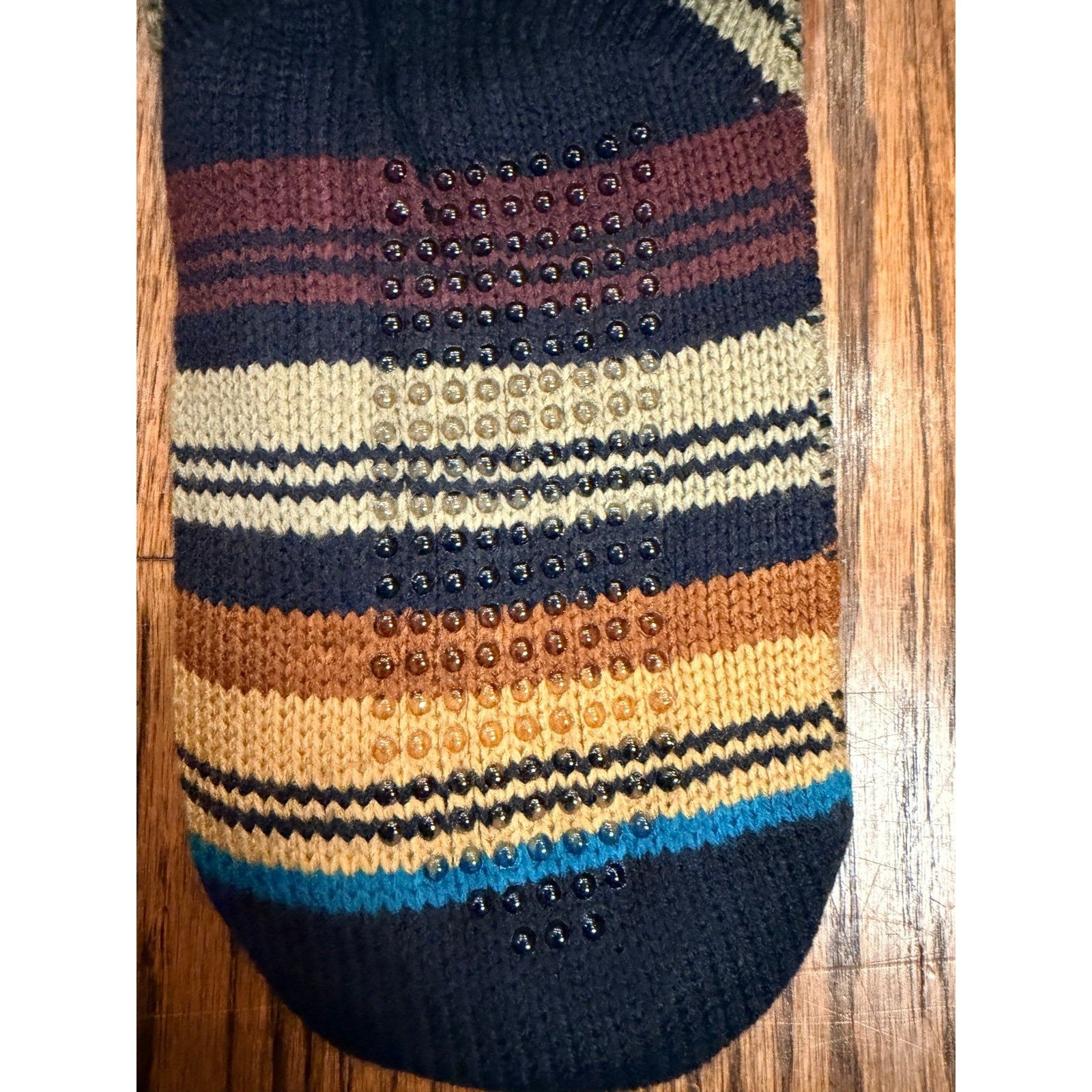 Stance Toasted Slipper Socks Cable Knit Heavy Cushion Medium Burgundy Navy