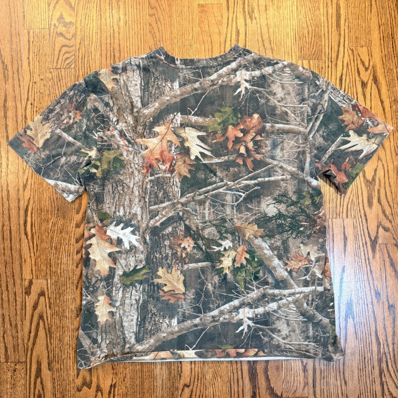 Realtree AP Camo T-Shirt Hunting Outdoor Forest Print XL Brown Green