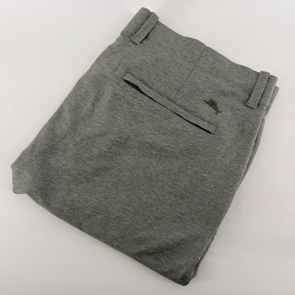 Tommy Bahama Boracay Performance Pants Green Heather Stretch Travel 38x29