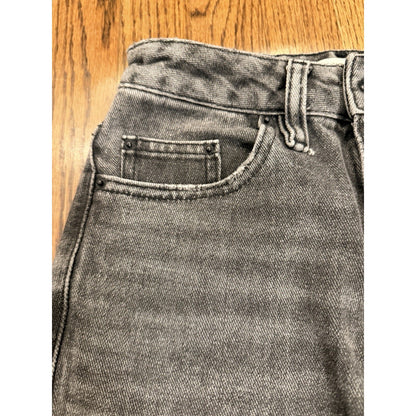 PacSun 90's Boyfriend Distressed High Rise Jeans 23 Washed Black Grey