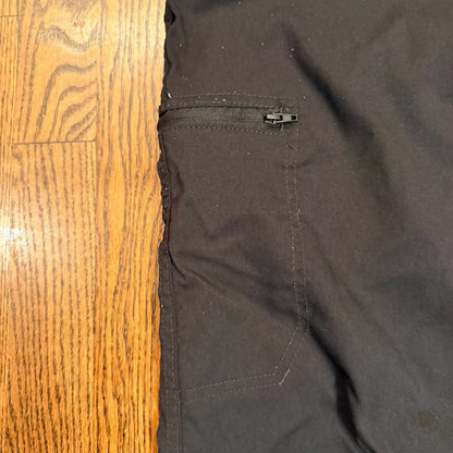 Wrangler Pants Men's 33x30 Black Flex Waist Cargo Hiking Straight 10NW788NB