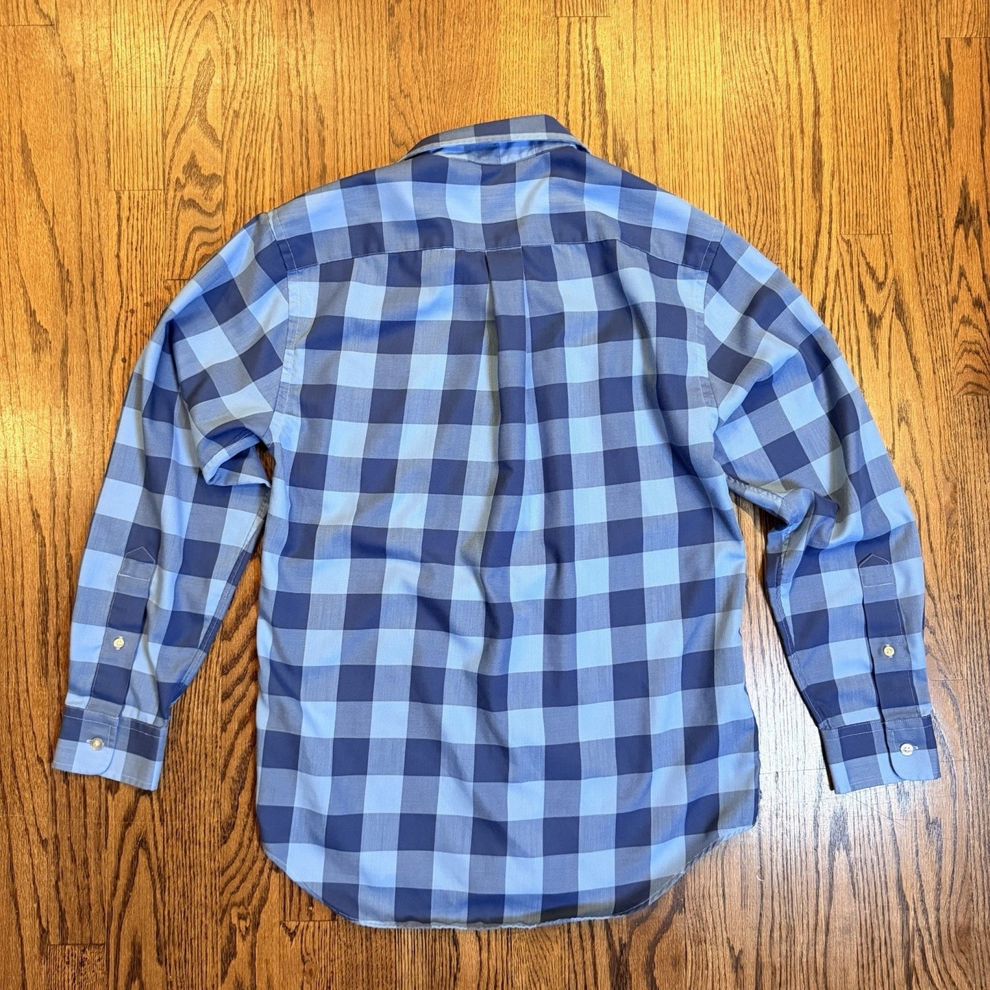Vineyard Vines Performance Tucker Shirt Blue Buffalo Check Plaid Small 1W1954