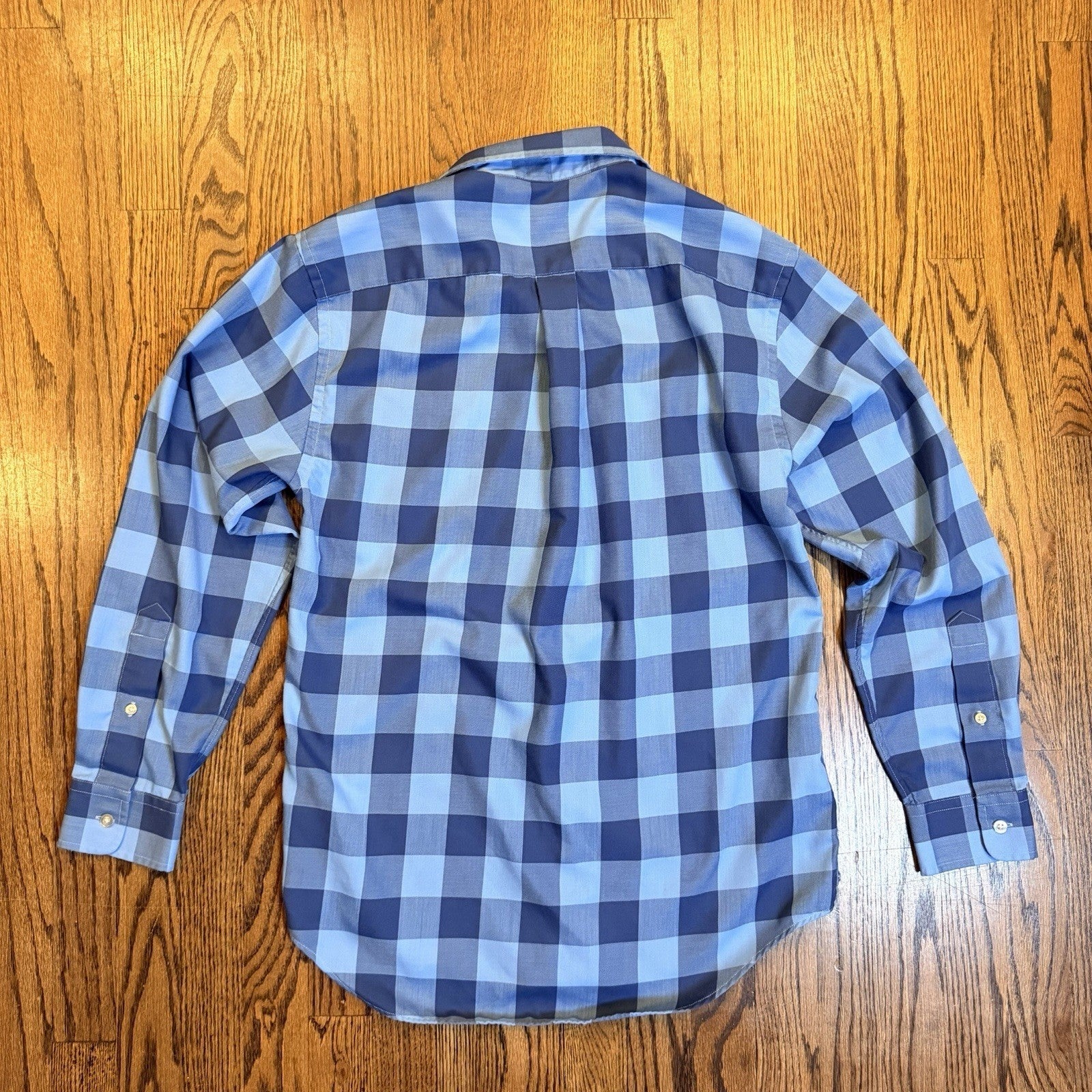 Vineyard Vines Performance Tucker Shirt Blue Buffalo Check Plaid Small 1W1954