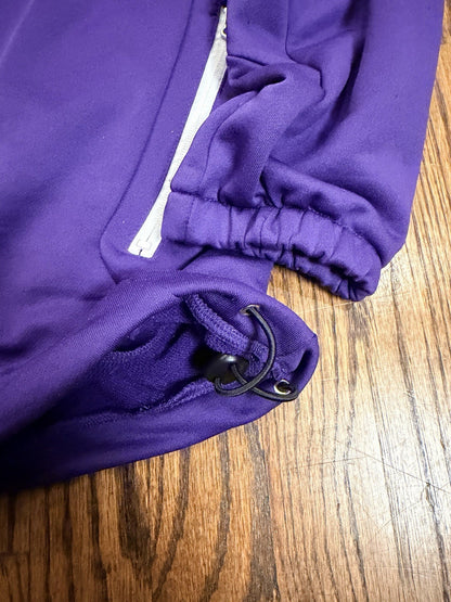 Washington Huskies Genuine Stuff 1/4 Zip Long Sleeve Pullover Men XL Purple