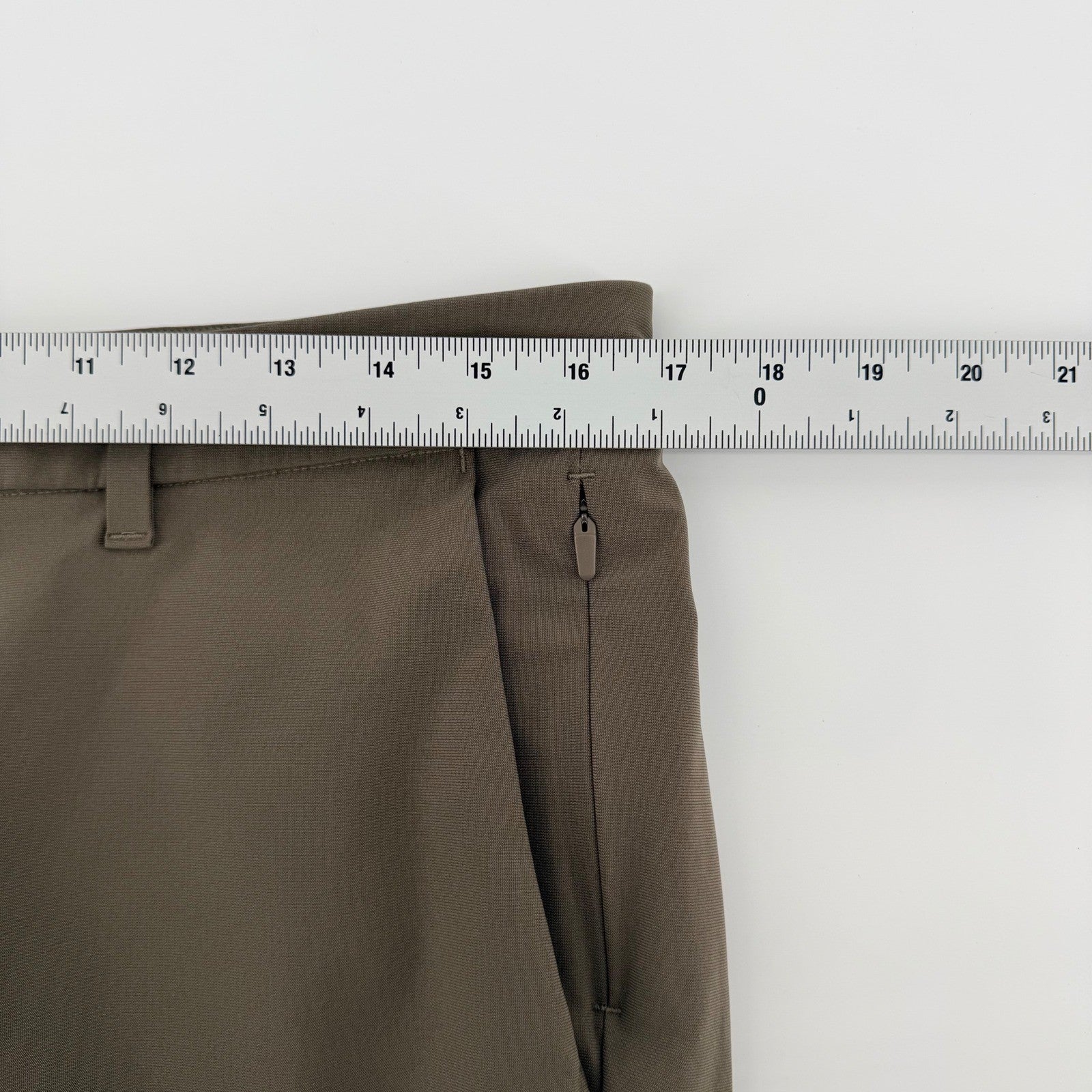 Lululemon Commission Slim Fit Pant Warpstreme Chino Golf 33x30 Artifact Khaki