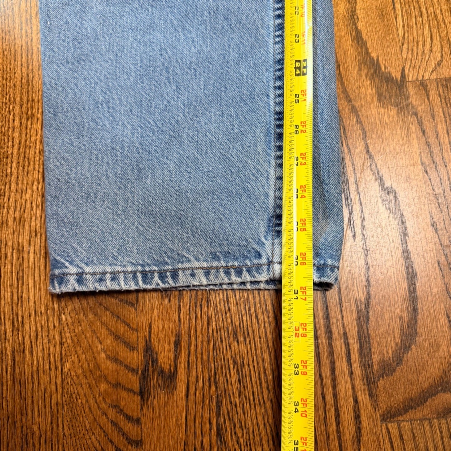 Levi SilverTab Straight Relaxed Jeans Vintage 1998 Made in USA 36x32 Light Wash