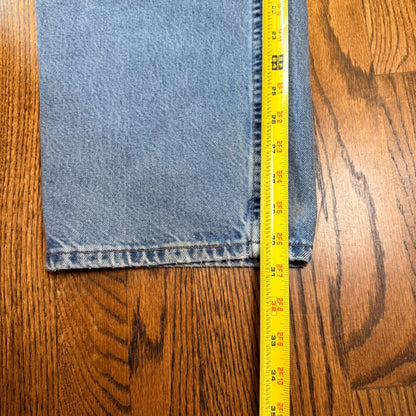 Levi SilverTab Straight Relaxed Jeans Vintage 1998 Made in USA 36x32 Light Wash