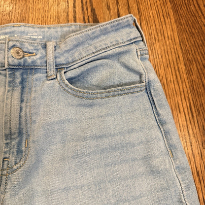Old Navy High Rise WOW Wide Leg San Catarina Light Blue Denim Jeans Womens 6