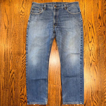 Levi's 505 Brooks Brothers Regular Fit Straight Leg Jeans 35x30 Blue Vintage