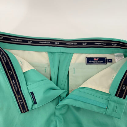 Vineyard Vines Links Short Mens 30 Performance Golf Short Seafoam Green 9 Inseam