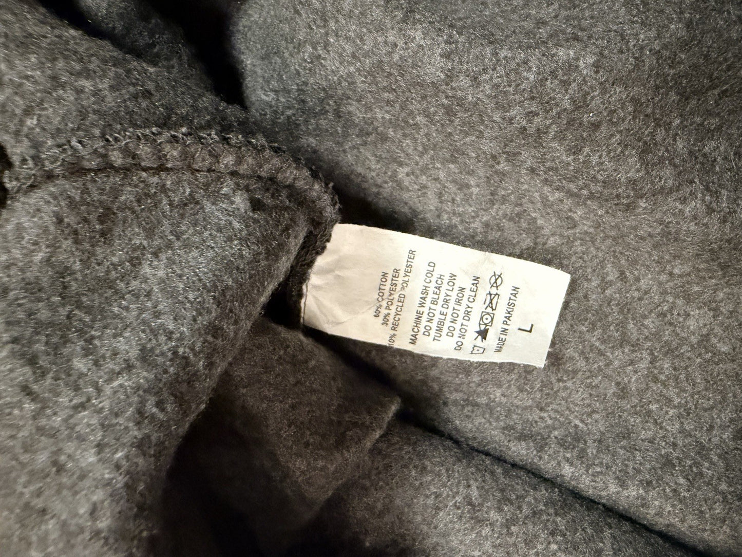 Billabong Youth L (adult s) Pullover Hoodie Sweatshirt Grey/peach Cotton