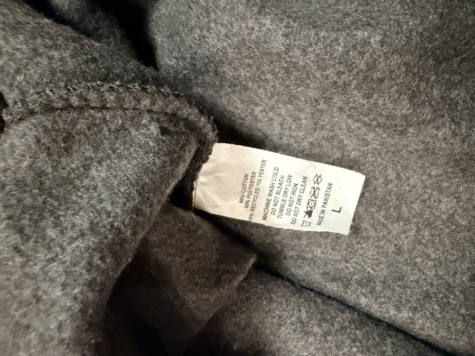 Billabong Youth L (adult s) Pullover Hoodie Sweatshirt Grey/peach Cotton