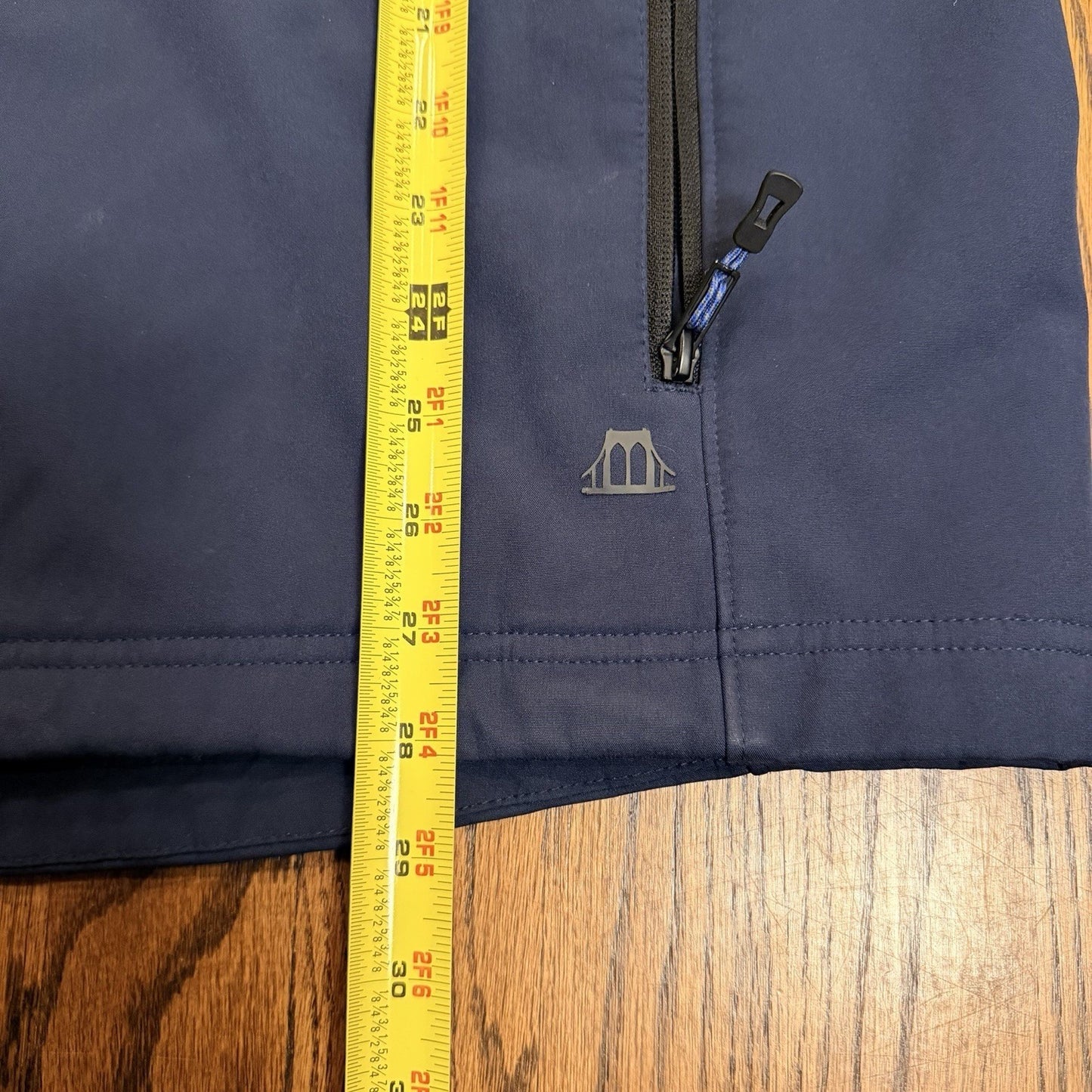 Hawke & Co Performance Softshell Hooded Fleece Lined Jacket XL Navy Blue