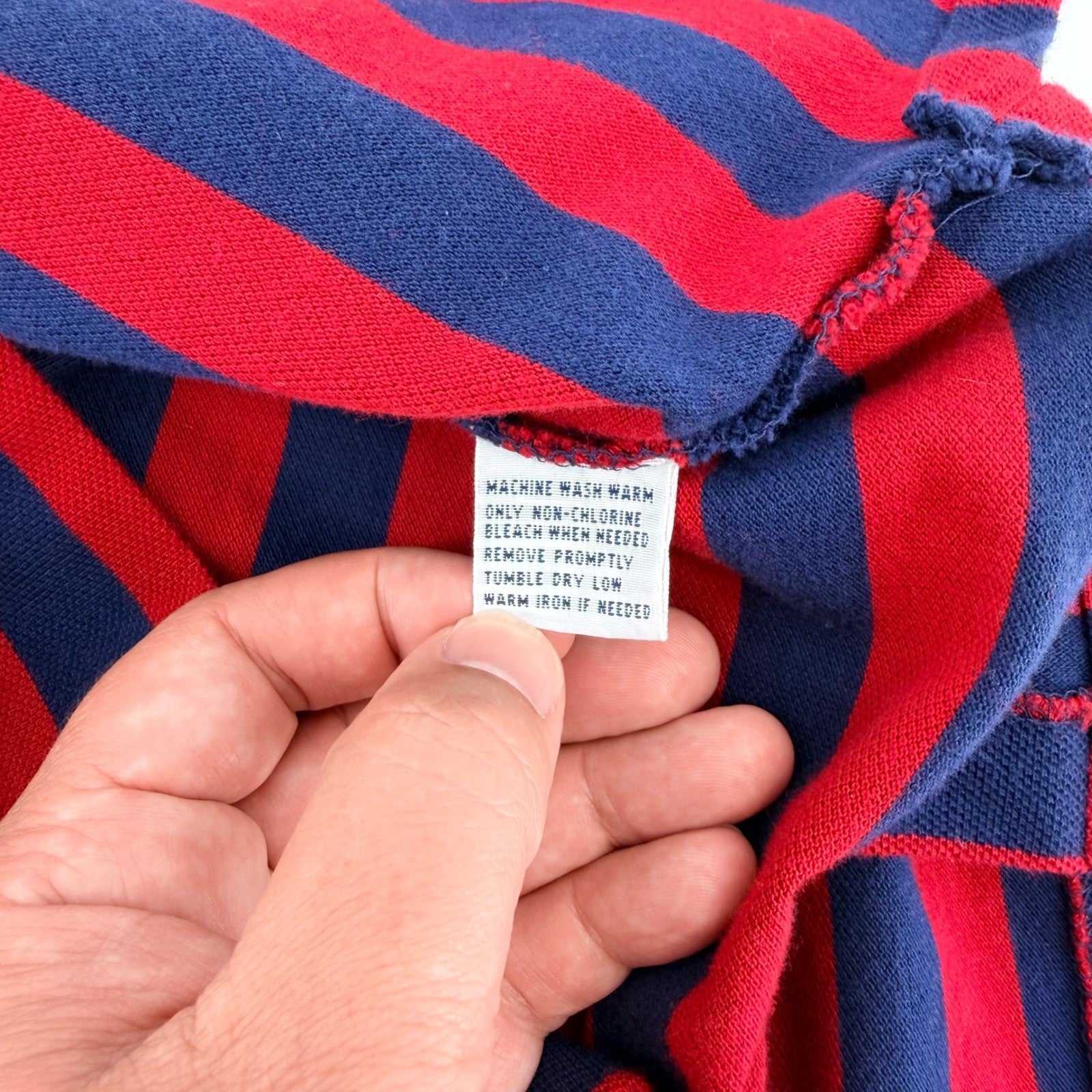Polo Ralph Lauren Striped Polo Shirt Big & Tall 2XL Red Navy Blue Cotton Pique