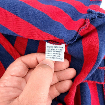 Polo Ralph Lauren Striped Polo Shirt Big & Tall 2XL Red Navy Blue Cotton Pique
