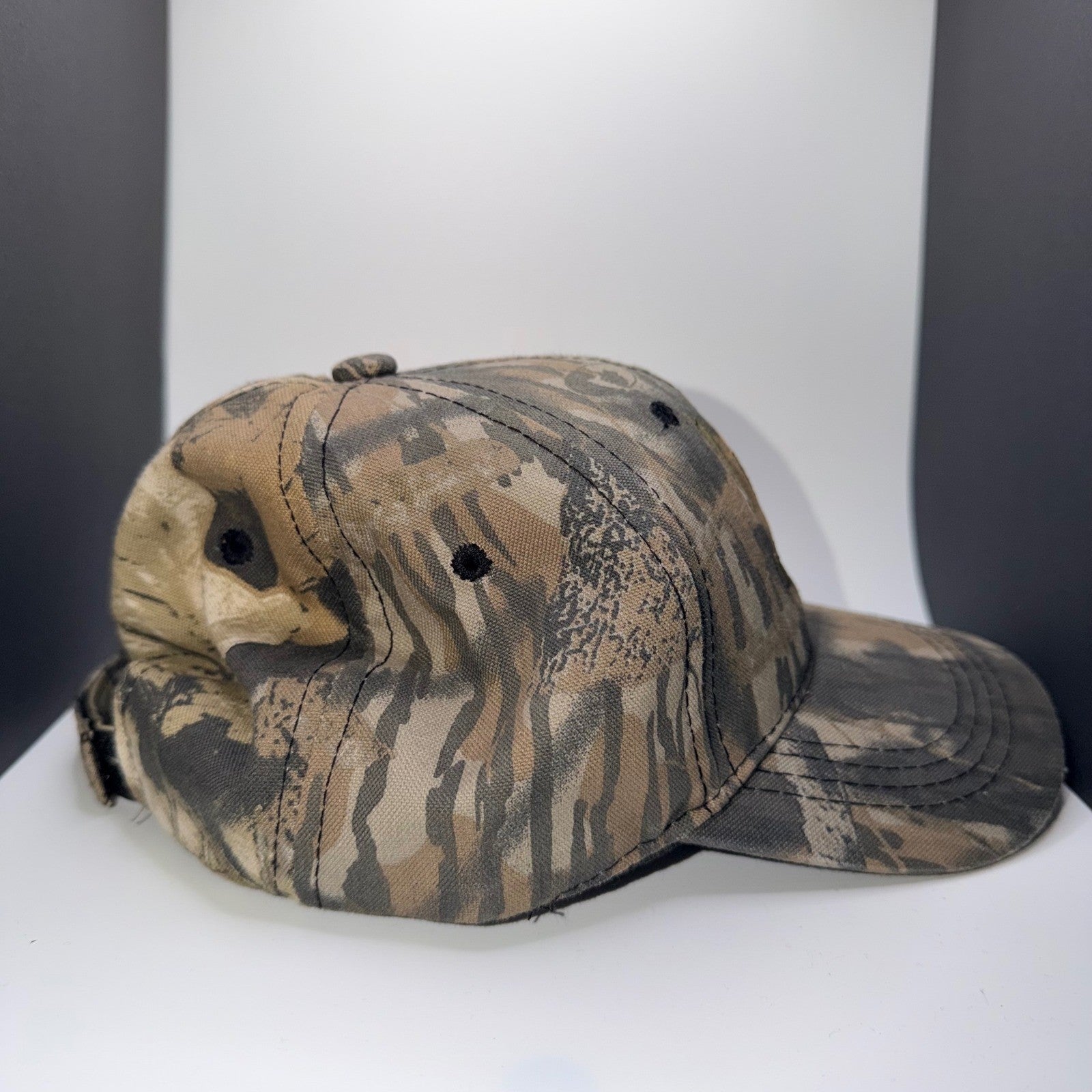 Miles Sand & Gravel Camouflage Snapback Hunting Hat OSFM Brown Green