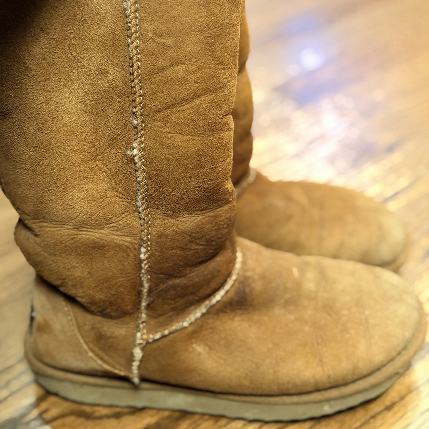 Ugg Australia Classic II Tall Boots Chestnut Sheepskin Women's size 7 S/N 5815