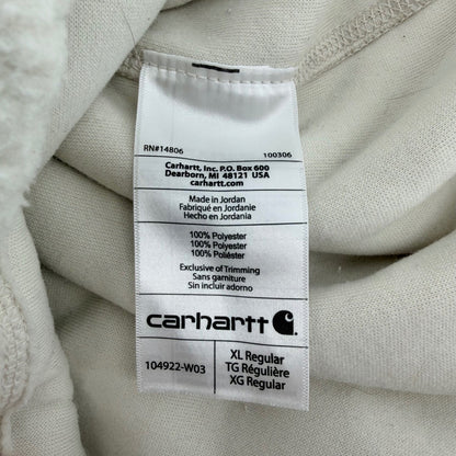 Carhartt Relaxed Fit Sherpa Fleece Pullover Snap Neck XL Cream Brown 104922-W