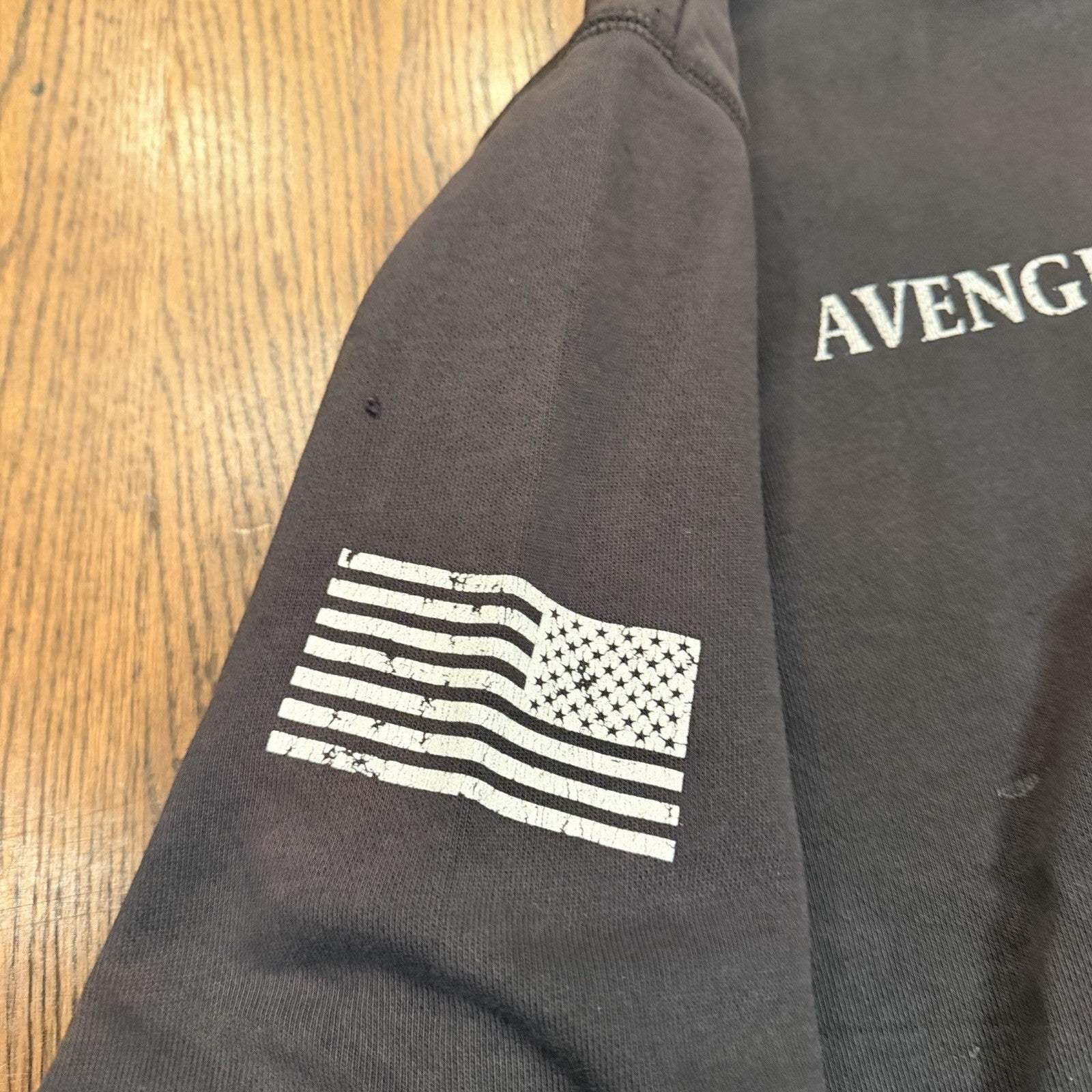 Avenger 5 147th Field Hospital Military Hoodie Large Black Pullover Sweatshirt