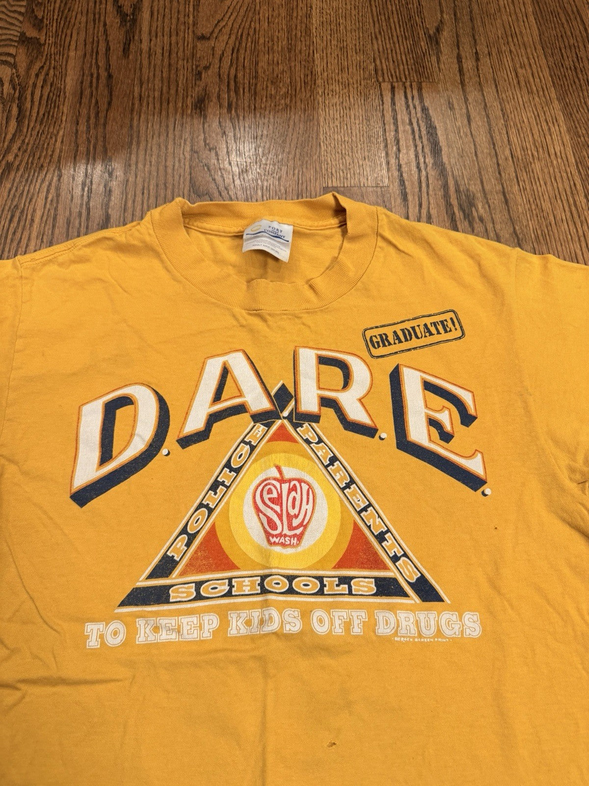 Vintage DARE To Resist Drugs Shirt Adult Port & Company 90s Selah, WA
