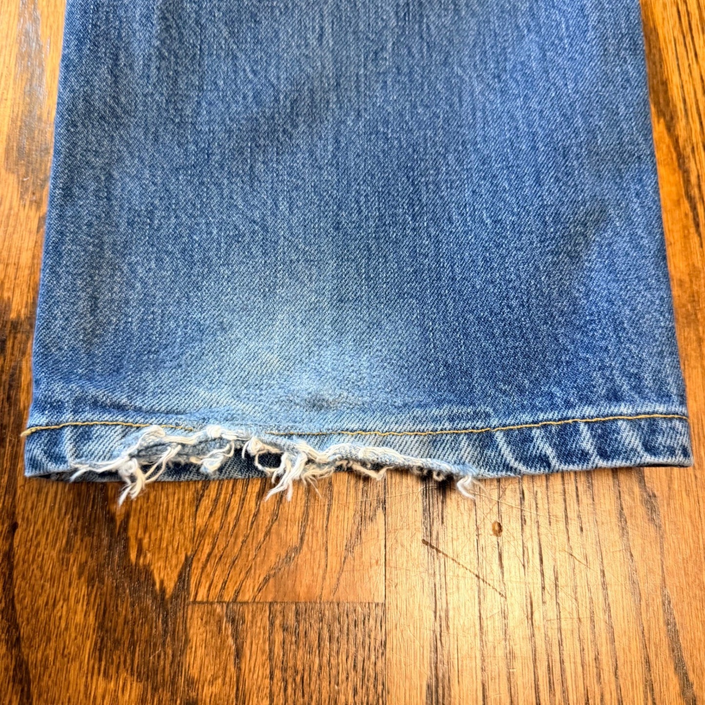 Levi's 505 Brooks Brothers Regular Fit Straight Leg Jeans 35x30 Blue Vintage