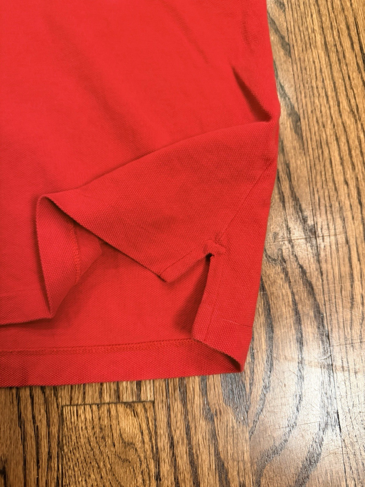 Ralph Lauren Polo Red Shirt Large Red Black Logo Big Pony Back Graphic