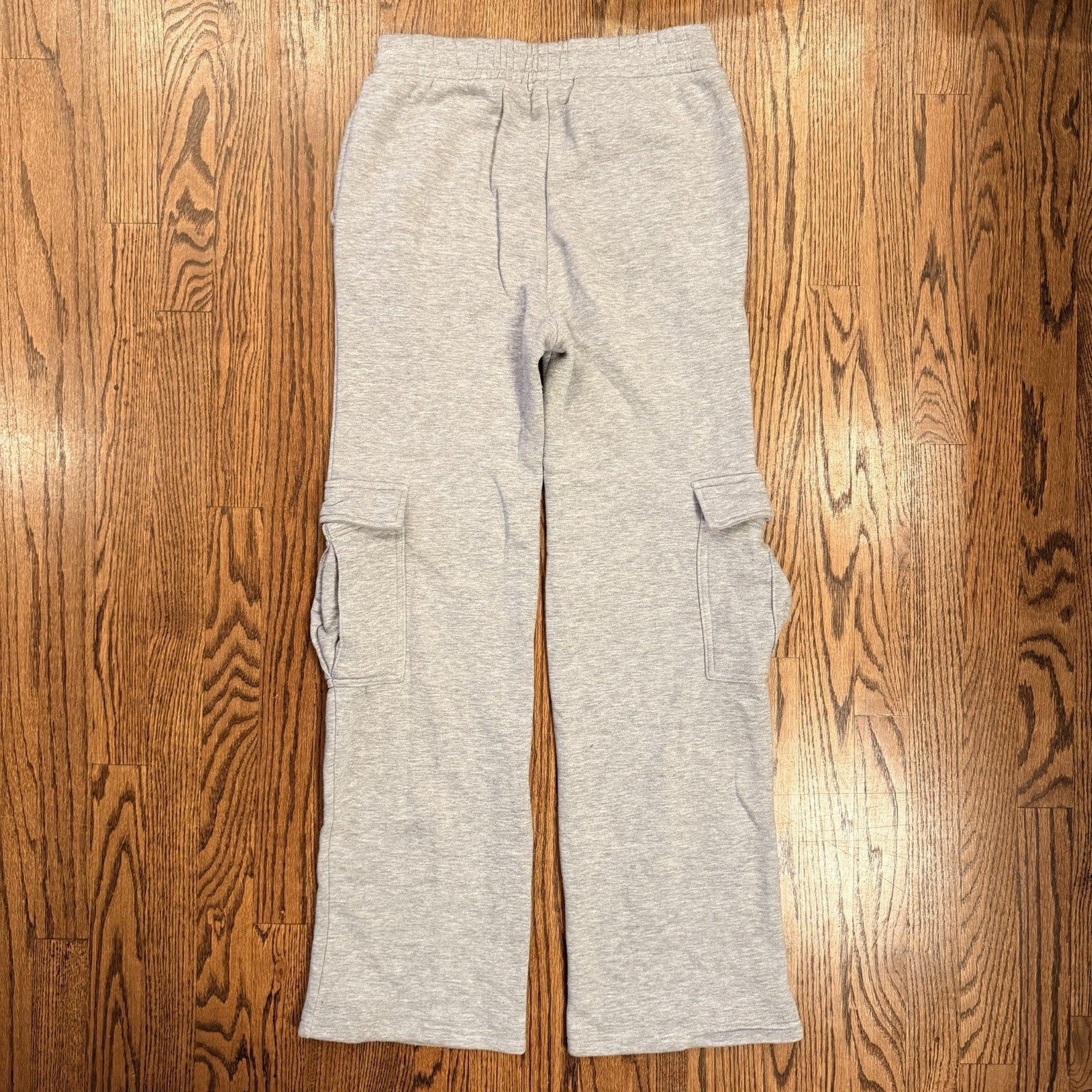 FOREVER 21 Size Small Women's Heather Gray Cargo Sweatpants Baggy Wideleg