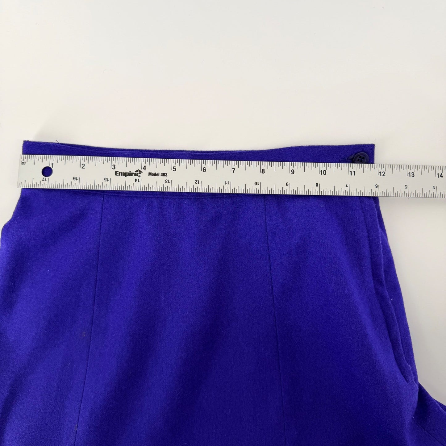 Pendleton Petite Vintage Wool Midi Skirt Purple A-Line High Waist 4P USA