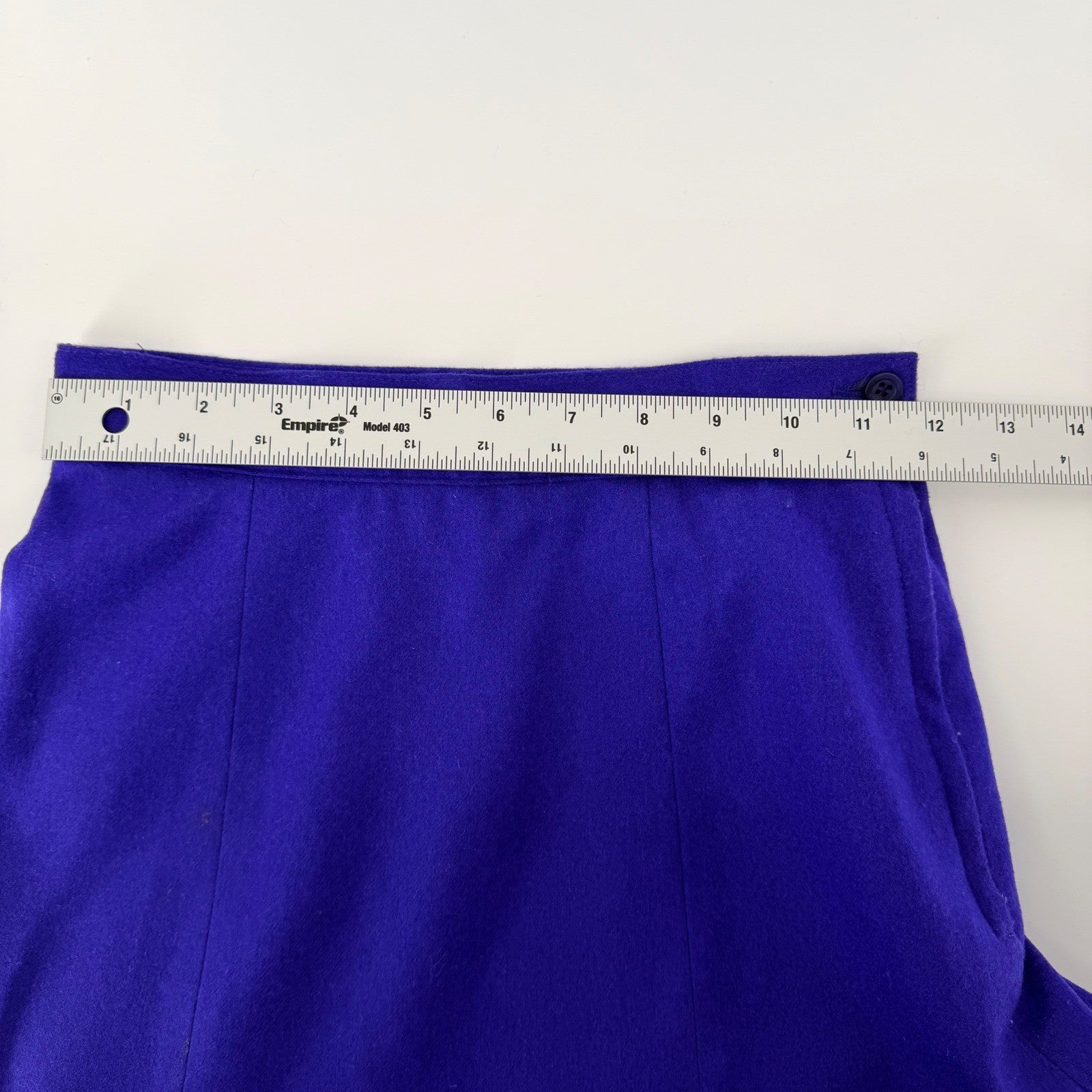 Pendleton Petite Vintage Wool Midi Skirt Purple A-Line High Waist 4P USA