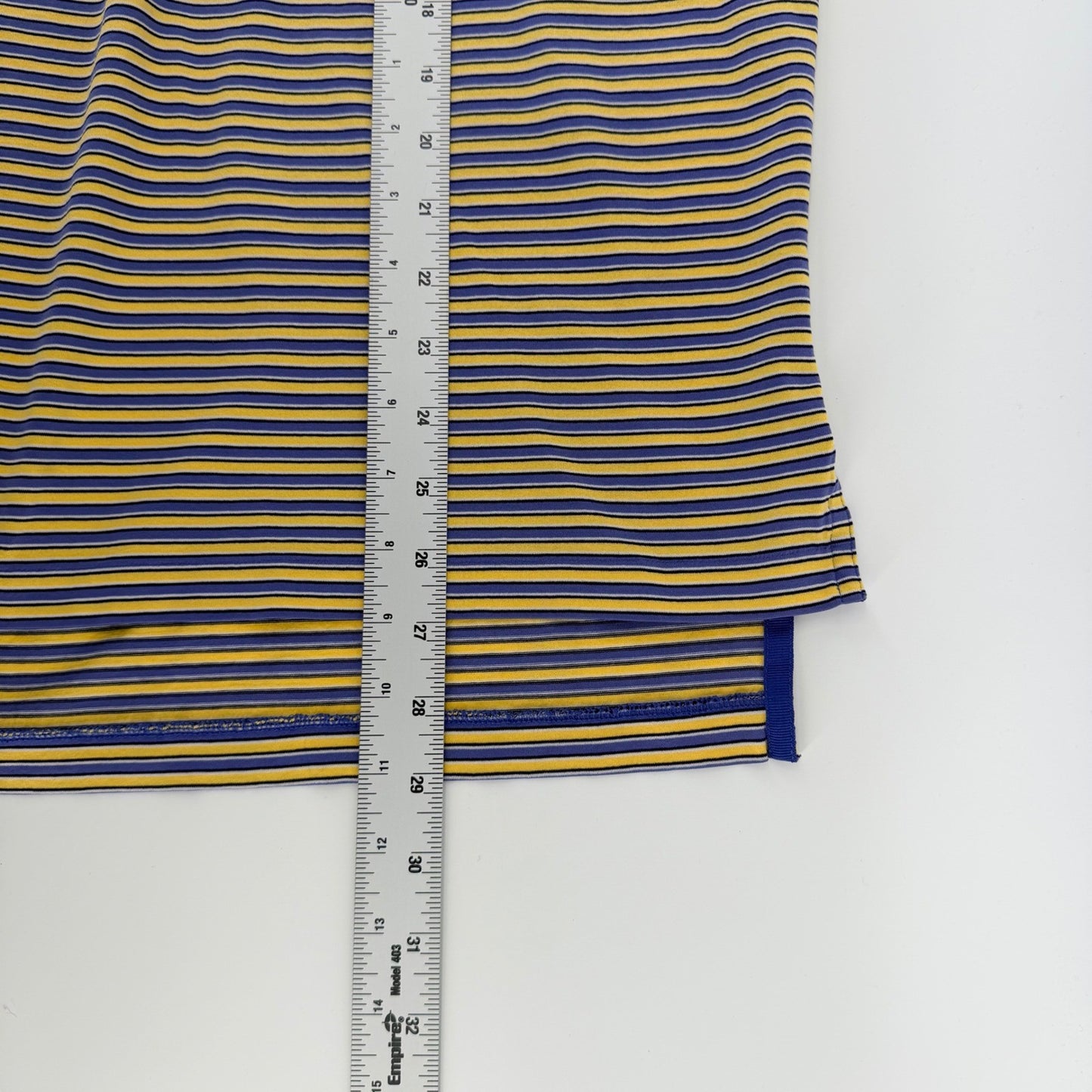 Polo Golf Ralph Lauren Striped Pima Cotton Polo Shirt Large Purple Yellow Mens