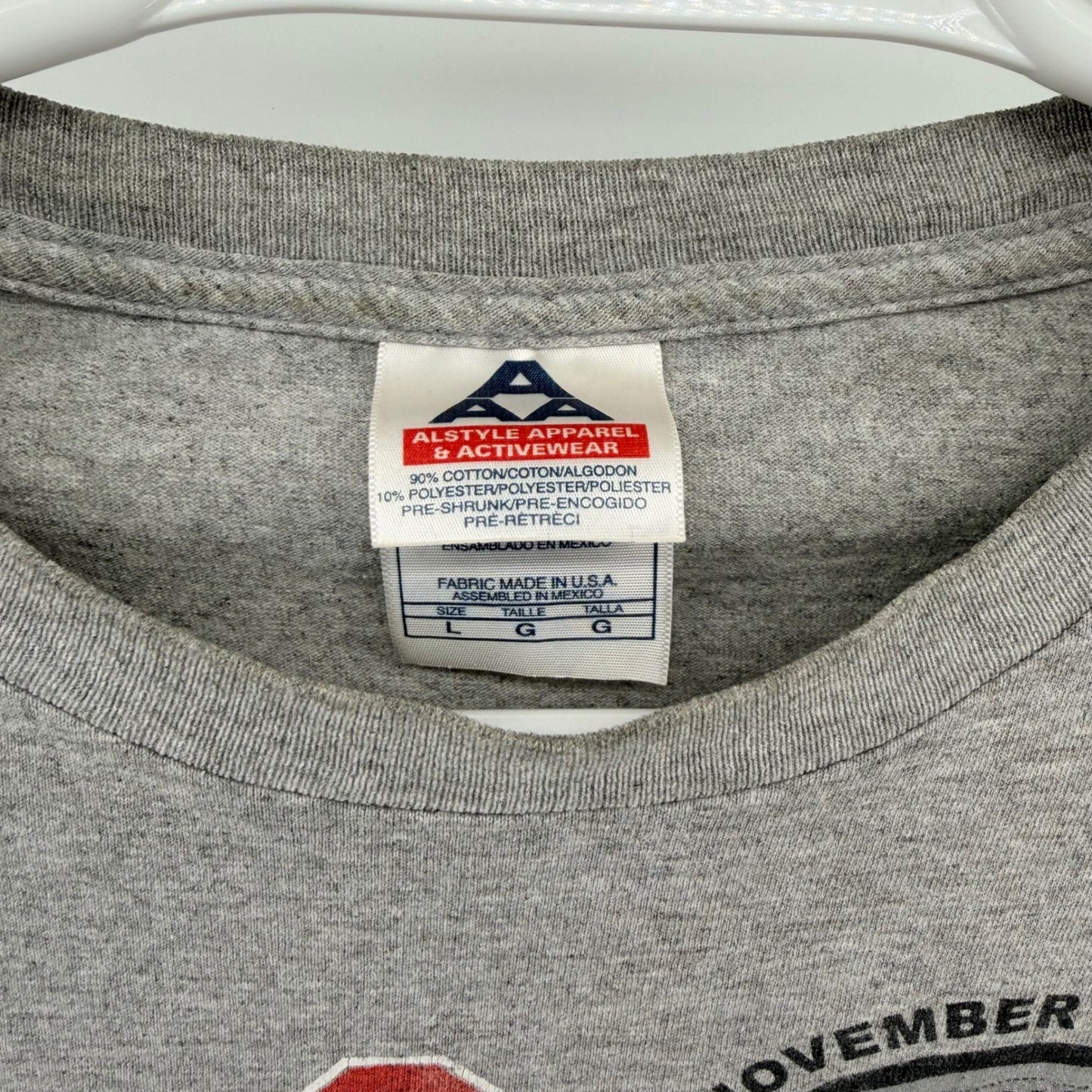 Alstyle Ohio State Buckeyes 2004 Michigan Victory Long Sleeve Shirt L Gray