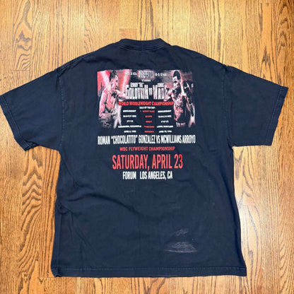 Gennady Golovkin GGG vs Wade Boxing Graphic T-Shirt XL Black 2016 Fight Night