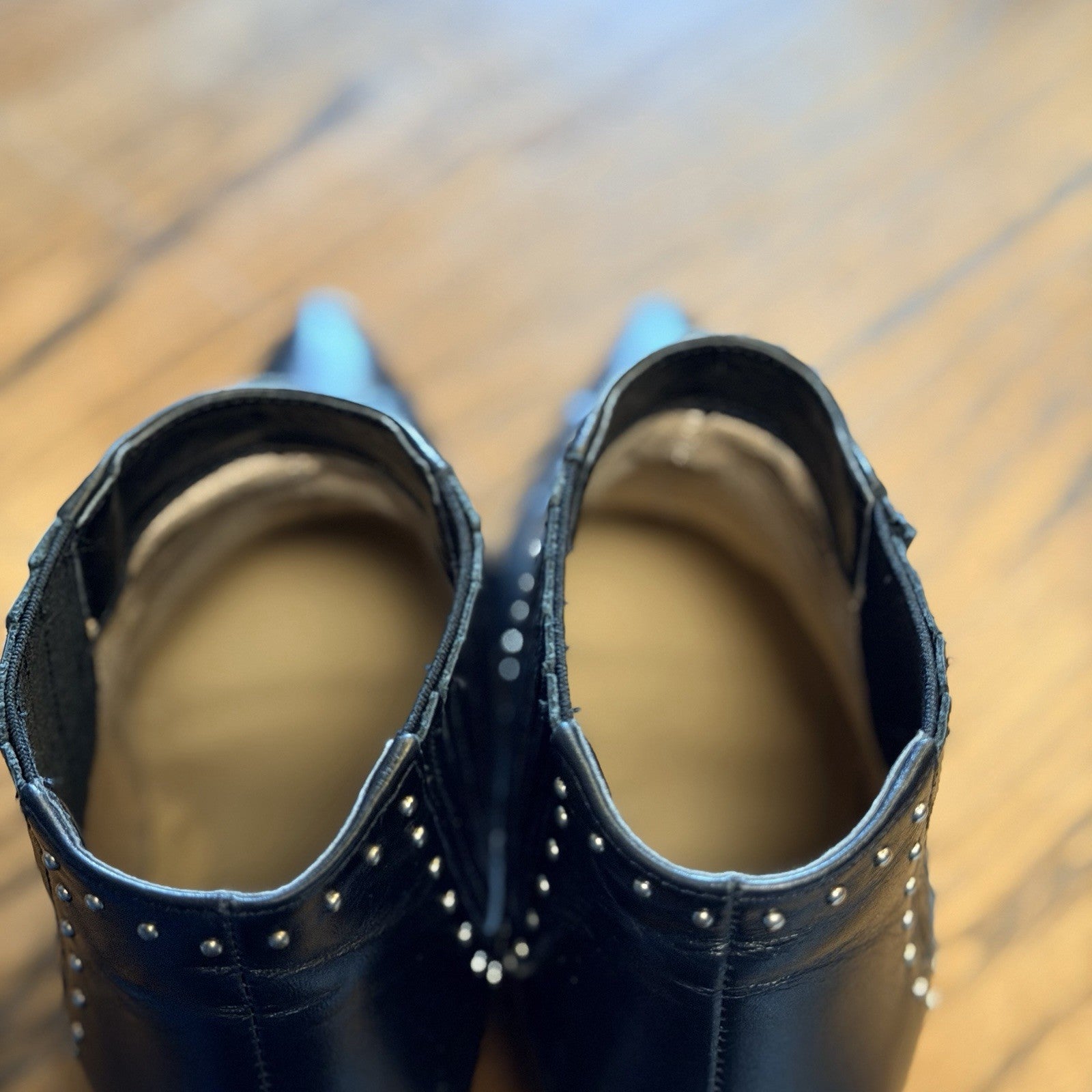 Michael Kors Gemma Leather Ankle Boot Charcoal Size 6