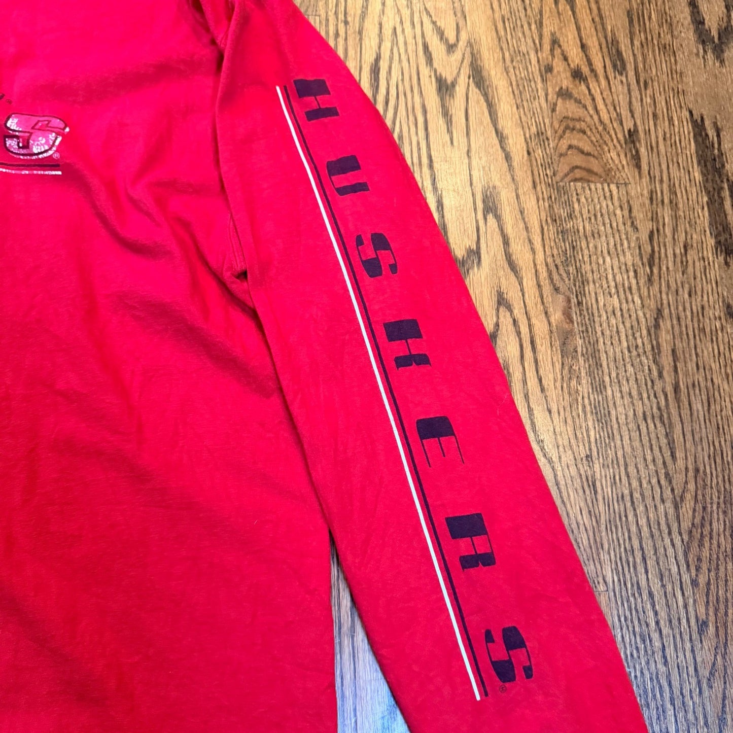 Vintage Jansport Nebraska Huskers Long Sleeve T Graphic XXL Red Heavyweight