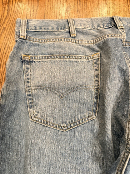 Levis 505 Jeans Mens 40x30 Whiskered Denim Y2K