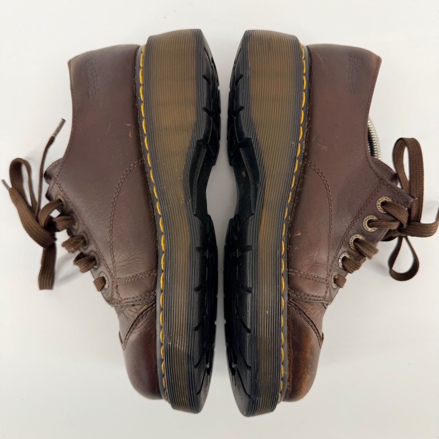 Dr. Martens Vintage Platform Leather Oxford Chunky Grunge Brown Mens 8 Womens 9