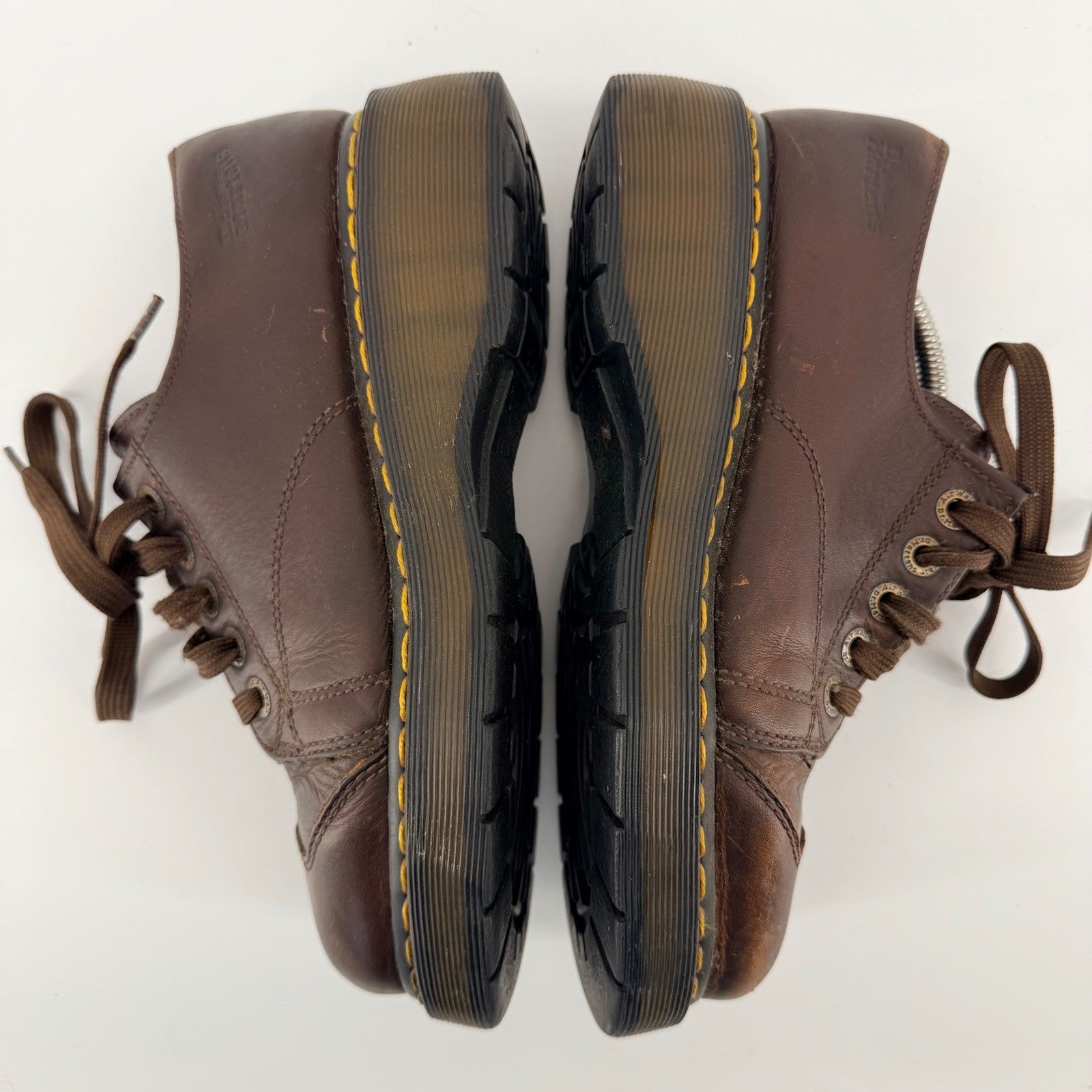 Dr. Martens Vintage Platform Leather Oxford Chunky Grunge Brown Mens 8 Womens 9