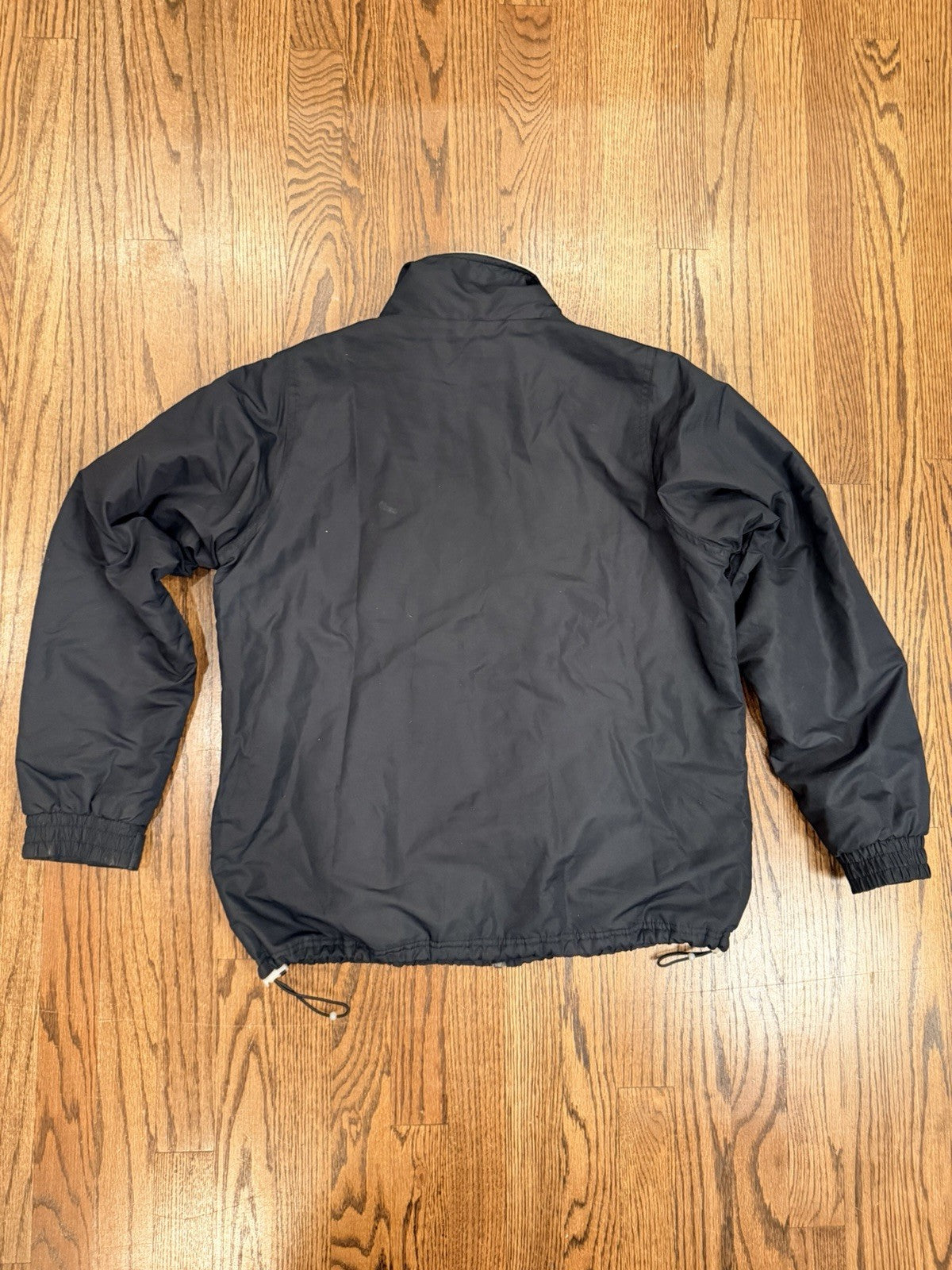 Cabelas Jacket Womens Small Black Nylon Full Zip Pockets Fleece Lined Outdoor