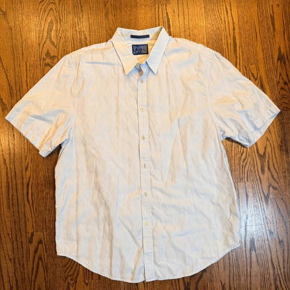 Tommy Bahama Short Sleeve Diamond Jacquard Blue XL 101-TD32993 Beach Spring