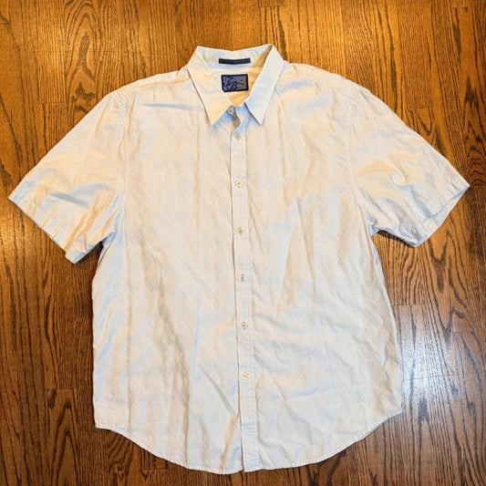 Tommy Bahama Short Sleeve Diamond Jacquard Blue XL 101-TD32993 Beach Spring